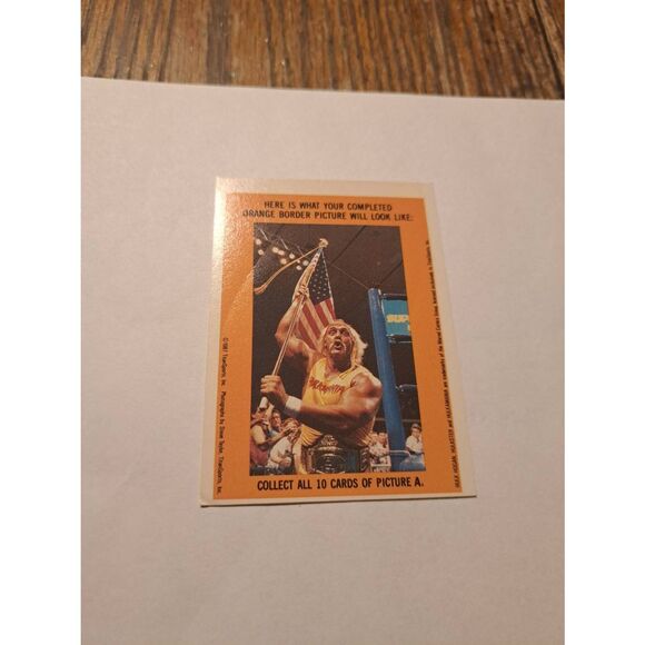 Vintage 1987 WWF Macho Man Randy Savage Elizabeth Sticker Puzzle Trading Card 4 - Picture 4 of 4